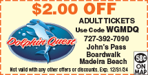 Discount Coupon for Dolphin Quest